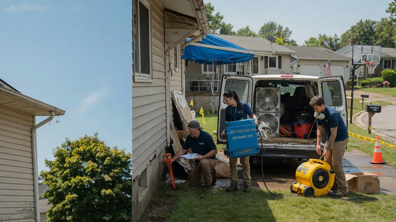 Ceiling Leak Cleanup in Des Moines, IA near me