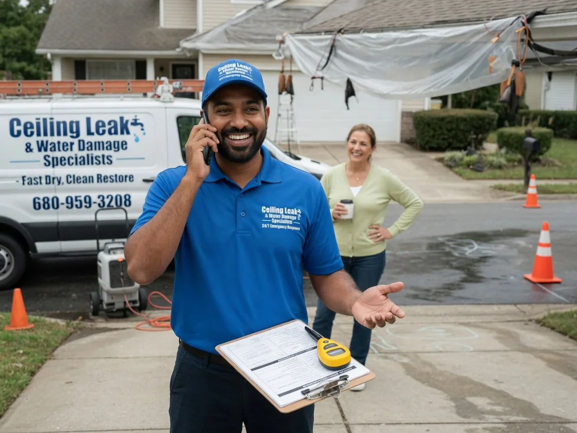 Ceiling Leak Cleanup Des Moines, IA FAQs